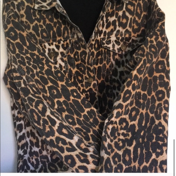 Animal Print jean jacket - Picture 3 of 6